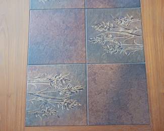 Tiles in middle of coffee table