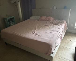 Ling size bed (mattress, frame, headboard)