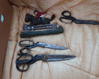 vintage  large scissors,  