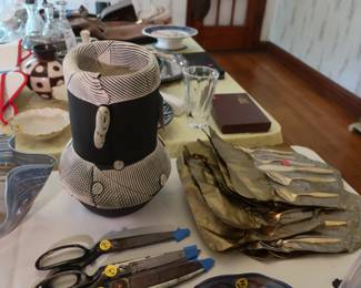 goldware,  large  vintage  scissors, decor