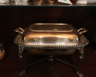 silver plate  serving dish,  other lovely  silver  plate  trays  that  are   not  pictured