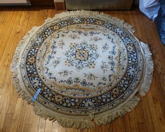 round wool rug-  just  cleaned