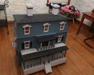 large  doll house  and  furniture
