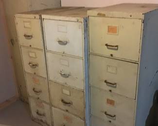 Metal file cabinets 