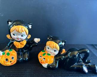 Rare Vintage Lefton Halloween Figures