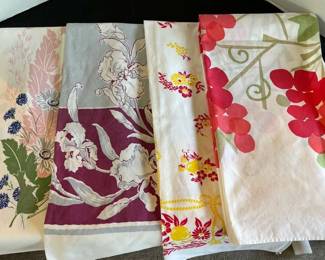 50S60S Floral Print Tablecloth 