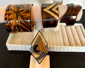 Antique Celluloid Browns 