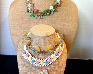 Vintage Celluloid Jewelry Set