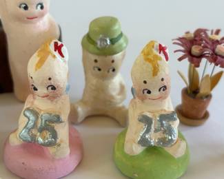 Kewpie Chalkware Figures