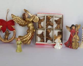 Vintage MidCentury Plastic  Celluloid Angels