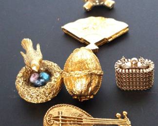 Vintage Max Factor, Avon, Celia Sebire Solid Perfume Compacts