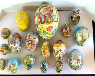 Vintage West Germany Paper Mache Easter Eggs