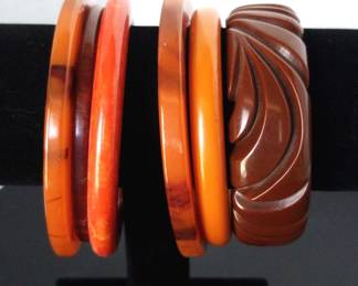 Vintage Bakelite Bangle Bracelets