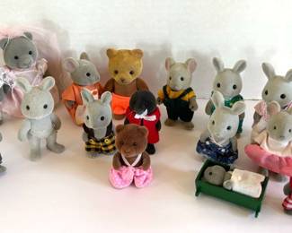 Vintage Flocked Animals