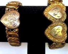 Antique, Expandable Sweetheart Bracelets