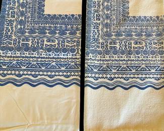 Vintage Harwood Steiger Blue White