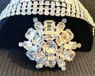 Weiss Signed Large Brooch And Bracelet