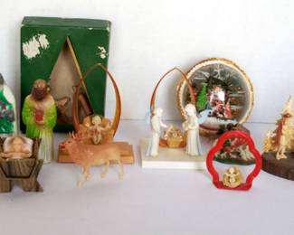 MidCentury Vintage Plastic  Celluloid Nativity Scenes