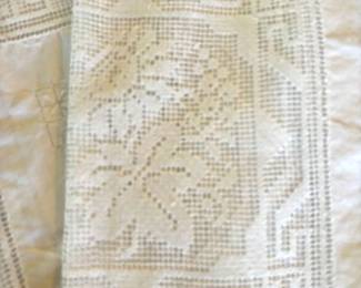Antique White on White Embroidered