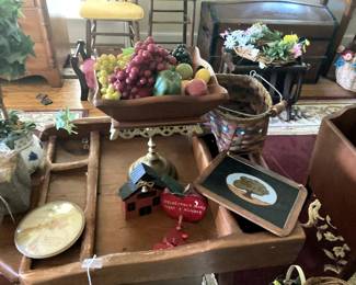 cobblers bench with metal tools