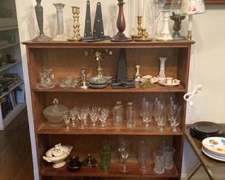 candlesticks and dishes