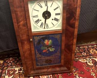 hand painted wall clock