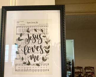 Jesus loves me song sign