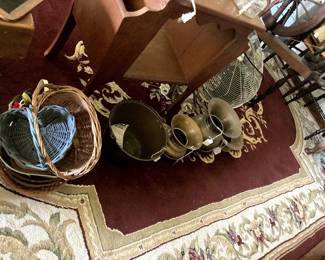 spittons and brass bowls