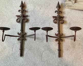 Old iron sconces…France 1800