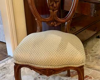 A fine set of Six 18th Century Rococo Italian Dining Chairs