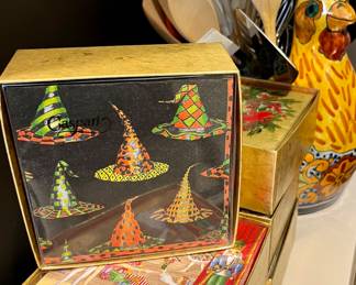 Dozens and dozens of unopened expensive napkins