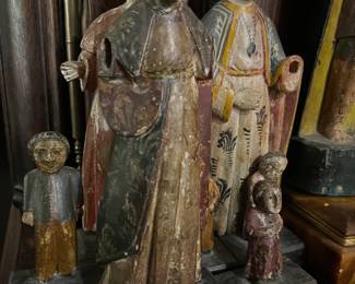 Very fine antique Santos collection