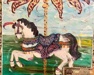 Carol Buchman cigar box painting