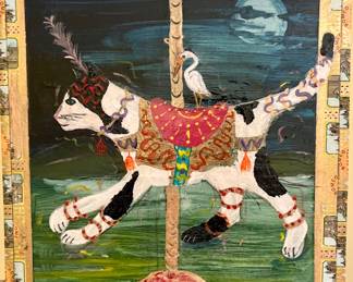 Carol Buchman cigar box painting