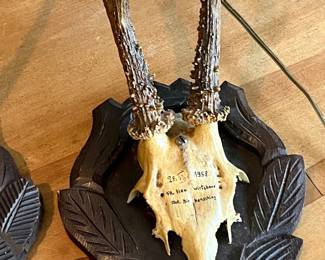 Old and rare signed Black Forest mounts