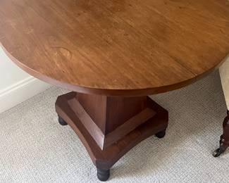 Handmade walnut table from an estate in Tupelo