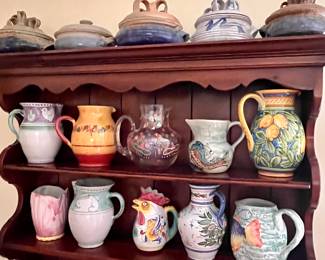 AGNED STARK TUREENS and vintage and antique ceramic pitchers!