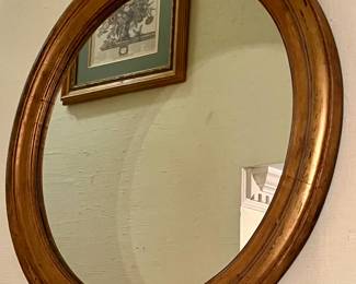 Circa 1890 gilt American Massachusetts witches eye mirror…these mirrors had a slight curving to keep an eye out!