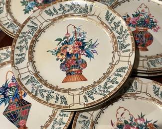 Mottahedeh Ch'ing Ching Garden China Salad or Dessert Plates retail for $65 each