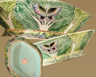 Old antique bok choy planter