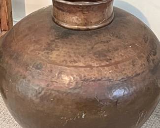 Large old French copper ware