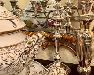Sterling candelabras