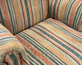 Recently reupholstered Queen Anne wingback in a beautiful heavy linen blend