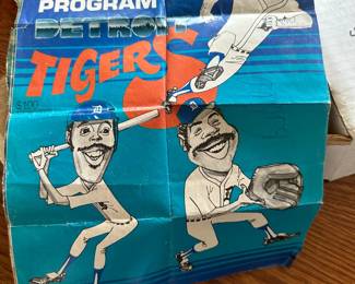 Signed 1982 Tigers Scorebook 