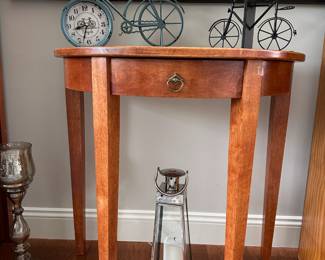 Vintage Wood Half Table 
