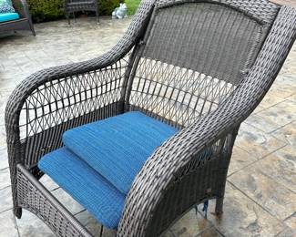 Wicker Patio Armchairs 