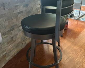 Faux Leather Counter Stools 