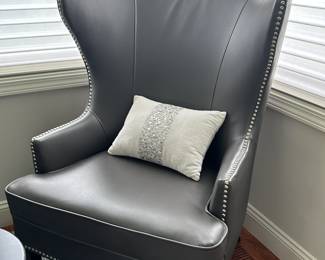 Faux Leather Armchair 