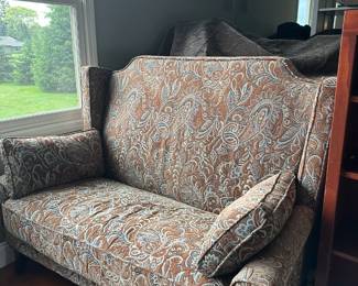 Paisley Print Loveseat 