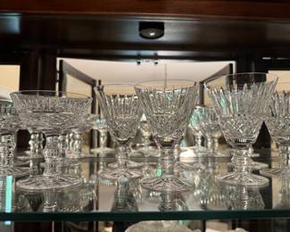 Set of Waterford Tramore Claret Wind goblets